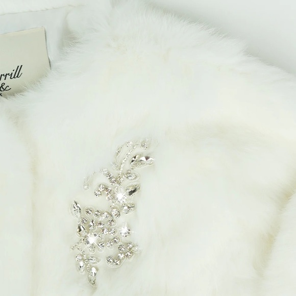 184. NWT WOMENS SHERRILL & BROS. PHOEBE M GENUINE RABBIT FUR JACKET - Picture 3 of 5